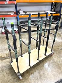 LOT OF QTY (3) PANEL CARTS