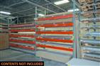 LOT OF (2) SECTIONS OF TEARDROP PALLET RACKING