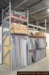 LOT OF (2) SECTIONS OF TEARDROP PALLET RACKING