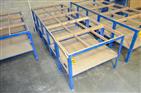 LOT OF (5) STEEL FRAME RACKS