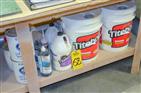 LOT OF ASSORTED GLUE, RUBBING COMPOUND & FILLER